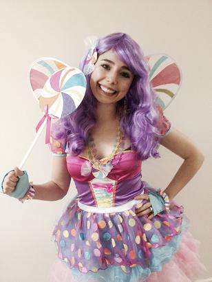 Adorable Candy Fairy character for your sweet treats theme birthday party