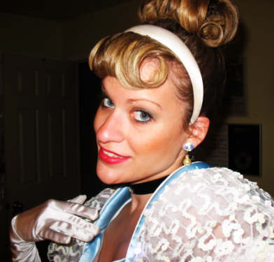 Stefanie- Princess Cinderella, actress, singer, dancer, princess party entertainer for children's parties in New Jersey, sings original birthday song and princess medley