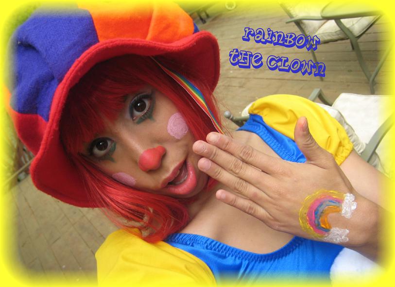 Zoe- strolling kid-friendly Carnival Clown, children's magic Clown for carnivals, circus parties, children's birthday parties, Spanish speaking kids Clown
