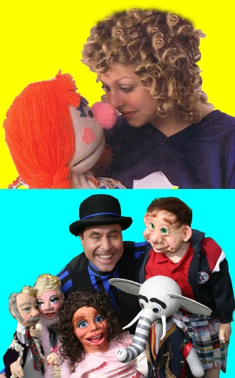 Best Puppeteers and Ventriloquists in New Jersey, NJ puppet shows, puppet theater, professional creative puppetry, comedy character voice artist, children's puppet entertainment, strolling ventriloquism, Oliver and April