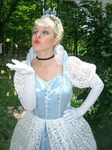 Princess cinderella party entertainer for kids, princess party includes singing, dancing, interactive games, puppet, magic show, animal balloons, souvenir tiara, child's ball gown, optional princess glamour makeup, tattoos, and face painting