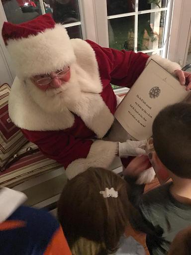 Santa John- natural real bearded Santa Claus entertainer for children's Xmas holiday parties and house call visits