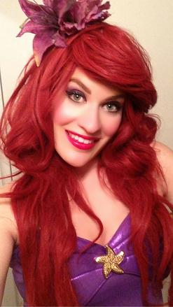 Mermaid character for children's birthday parties, Little Mermaid entertainer